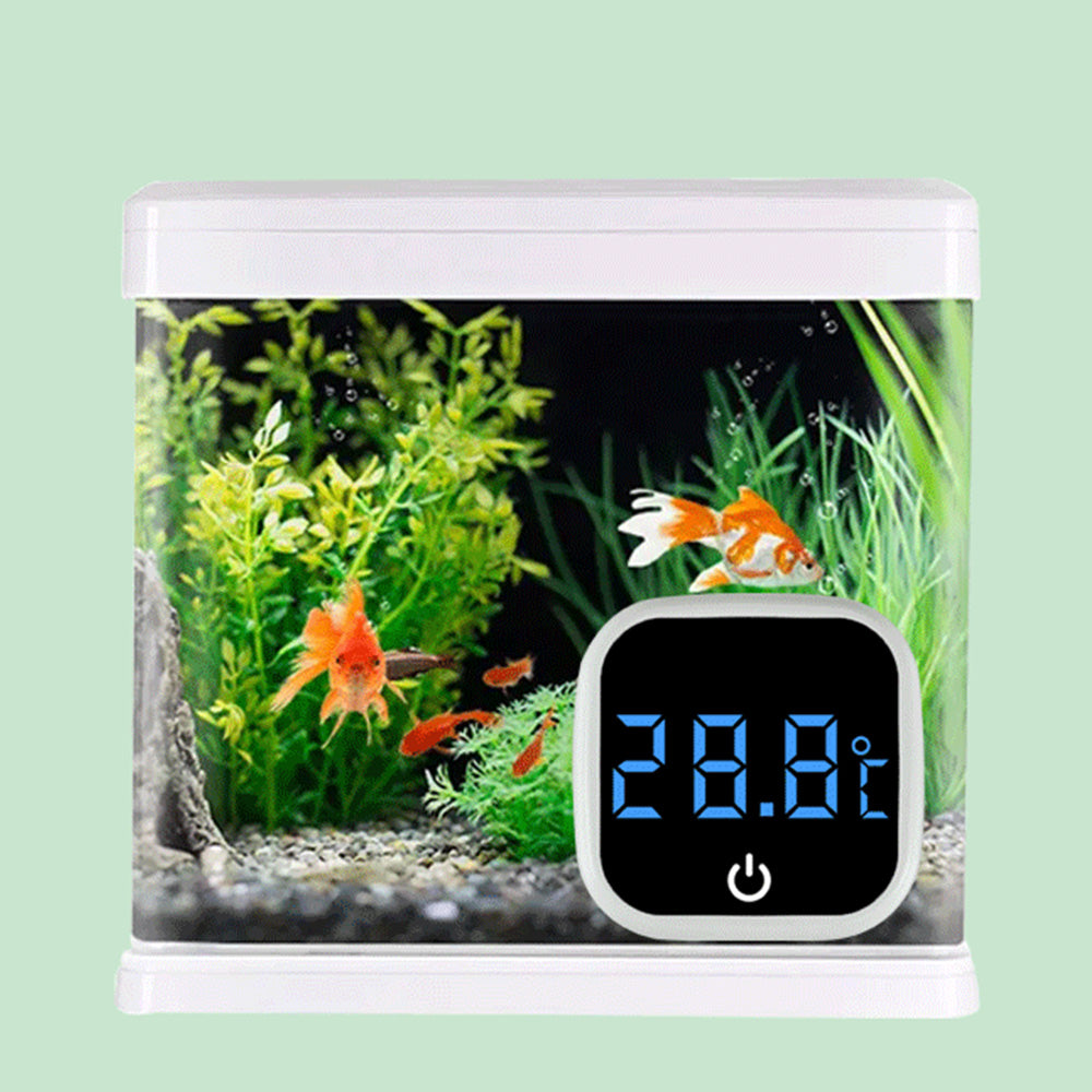 Rechargeable Wireless Fish Tank Digital Thermometer With LED Display Aquarium Digital Thermometer
