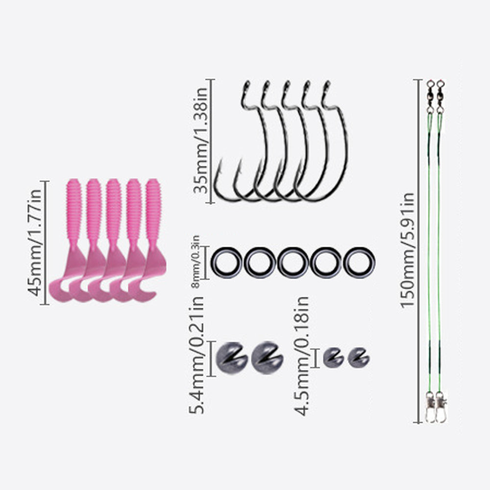 409Pcs Fishing Lure and Tackle Kit with Box