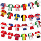 Soccer Jersey Bunting Flags – 49 Country Designs Football Party Decoration
