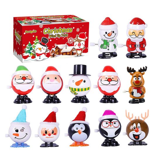 12Pcs Wind Up Decoration Set for Christmas Decoration