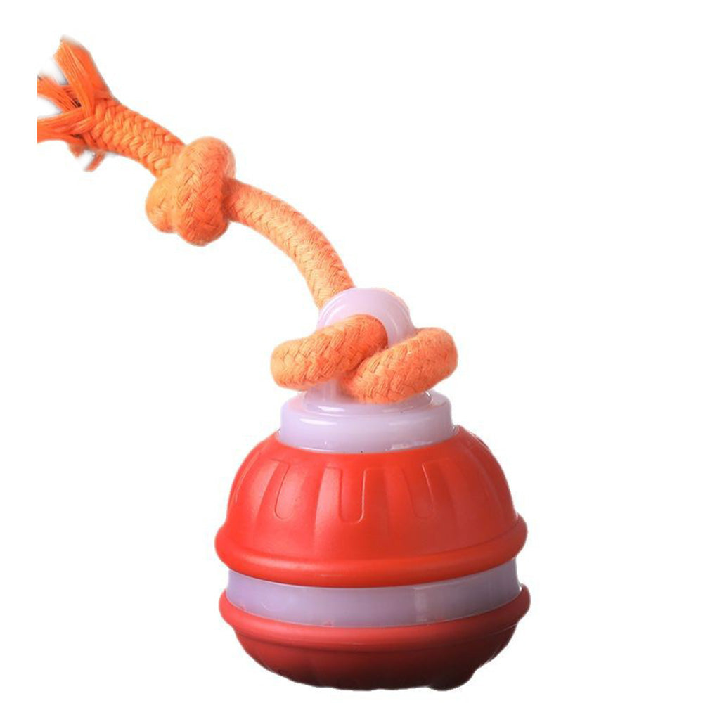 Interactive Dog Ball Toy Electronic Moving Rolling Ball Rope Chew Toy for Pet Dog