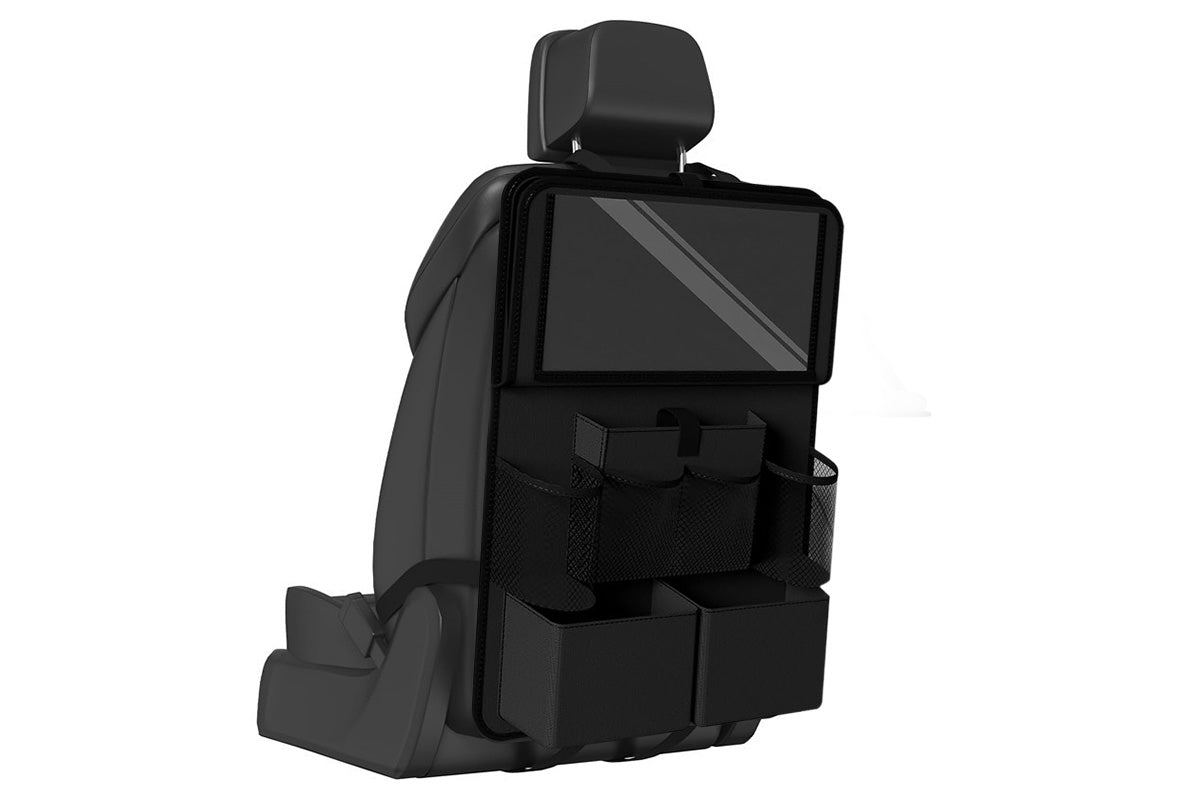 Car Backseat Organizer with Foldable Tray Table Road Trip