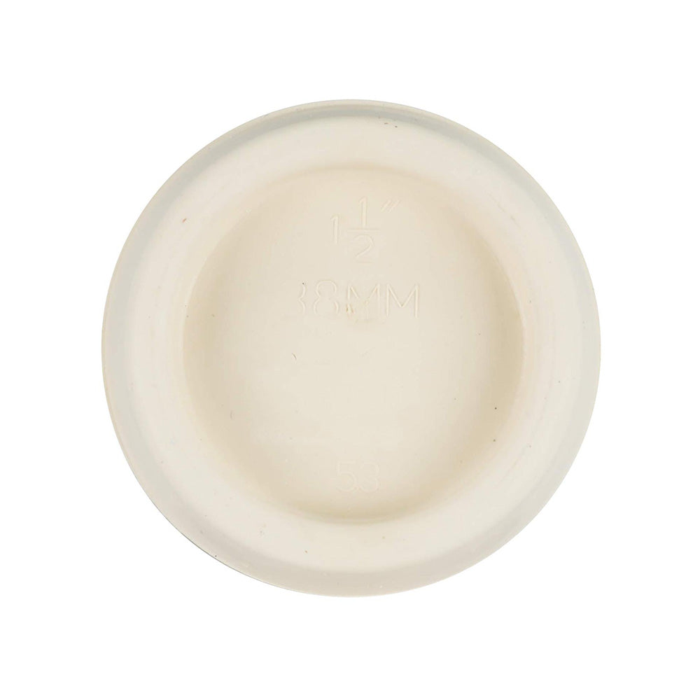 4 Universal Plastic Sink Stoppers with Metal Pull Rings for Basins and Bathtubs