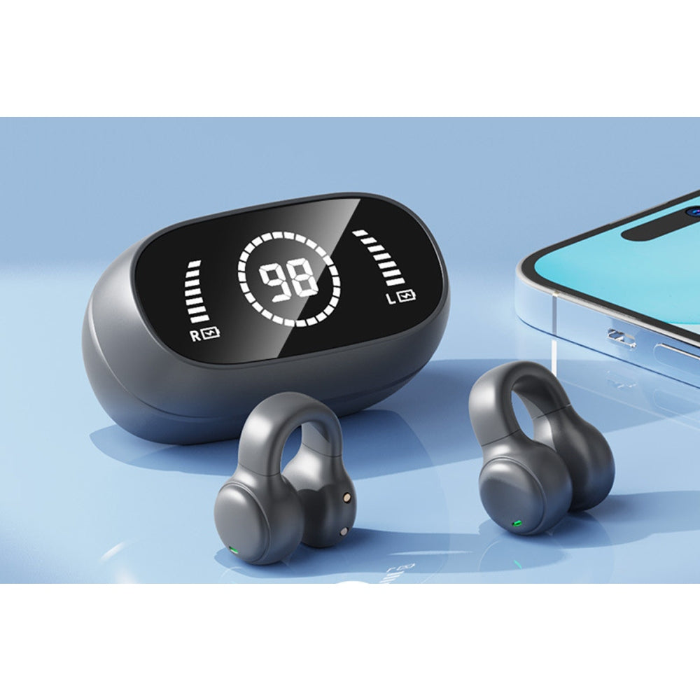Open Ear Earbuds Bluetooth Wireless Headphones Earclip Design Touch Control Headset