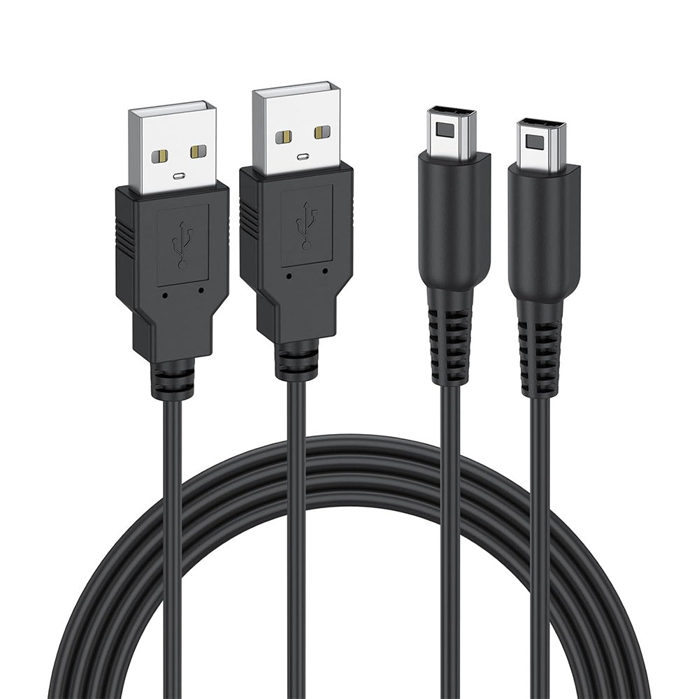 3 USB Charging Cables Compatible with Nintendo 3DS XL 2DS XL DSi