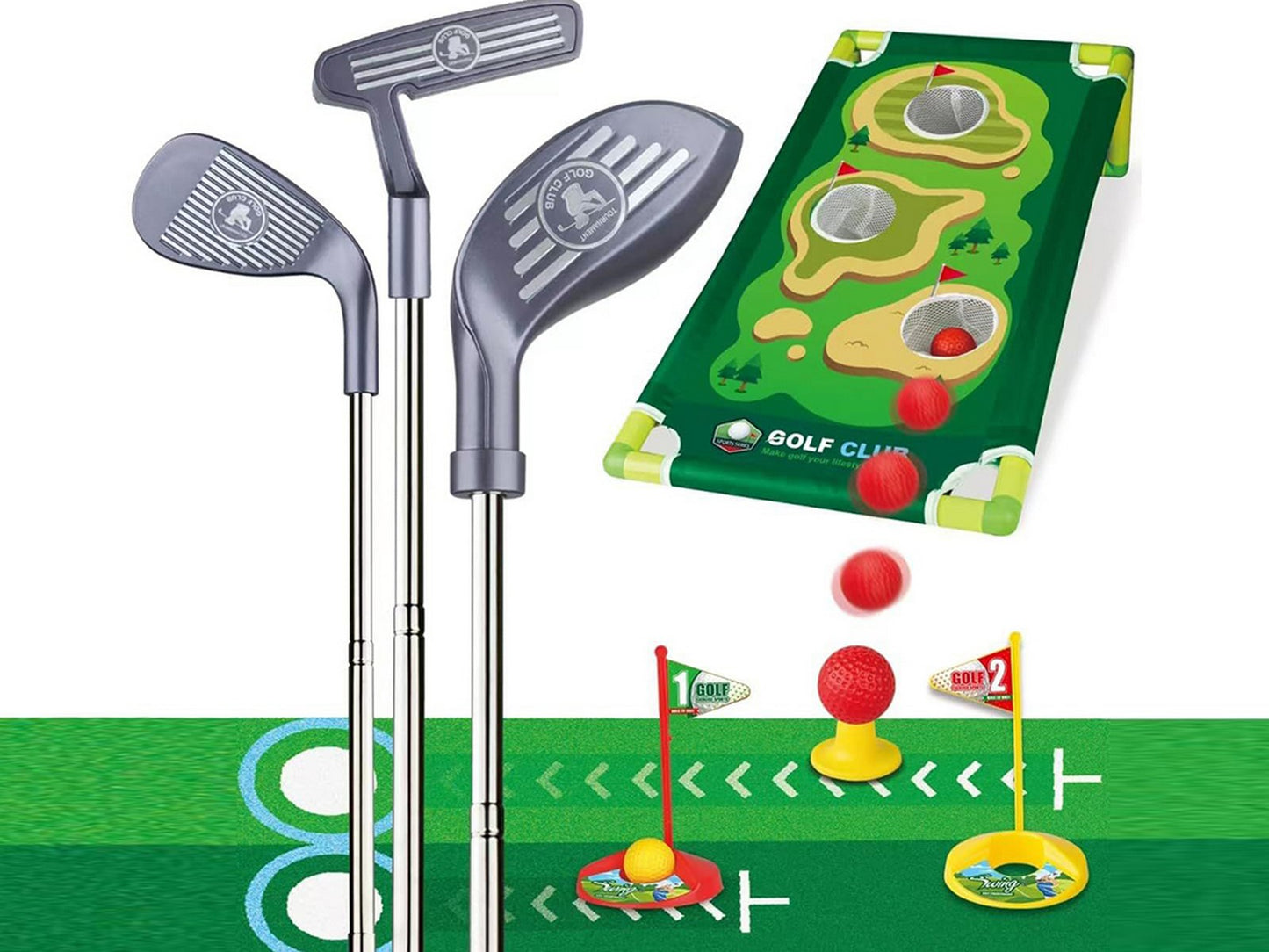 Kids Golf Clubs Set Retractable Golf Target Golf Set For Kids