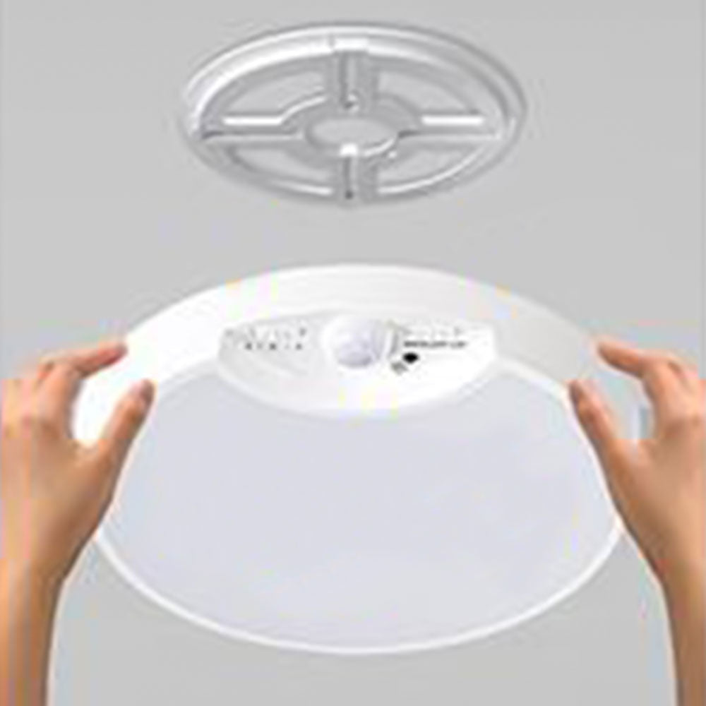 2Pcs LED Sensor Ceiling Light with Motion Sensor USB Rechargeable Induction Ceiling Lamp