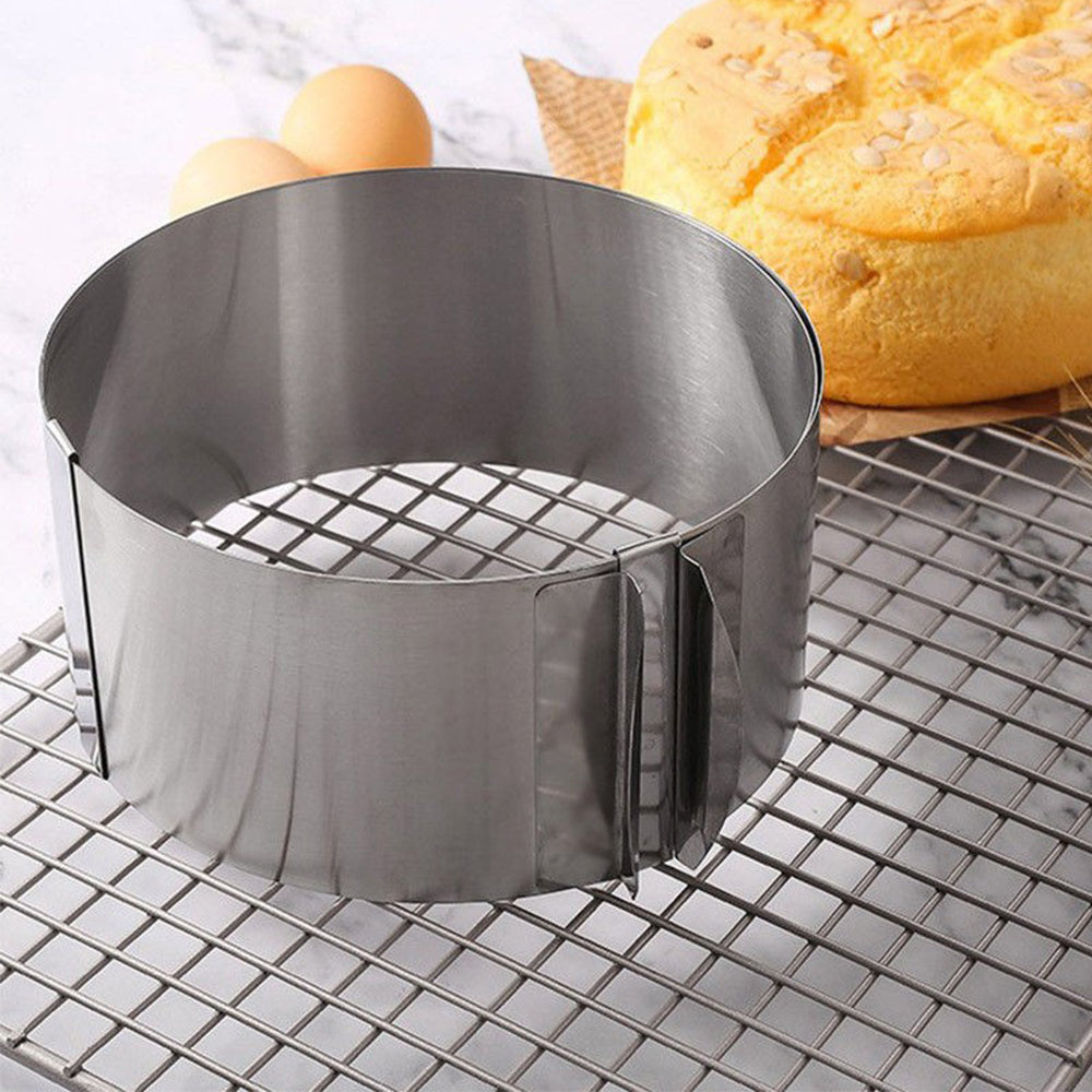 6-12 Inch Cake Mold Round Adjustable Stainless Steel Baking Cake Ring for Mousse
