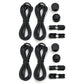 2 Pairs Elastic No Tie Shoelaces with Spring Lock for Adults and Seniors Easy On and Off