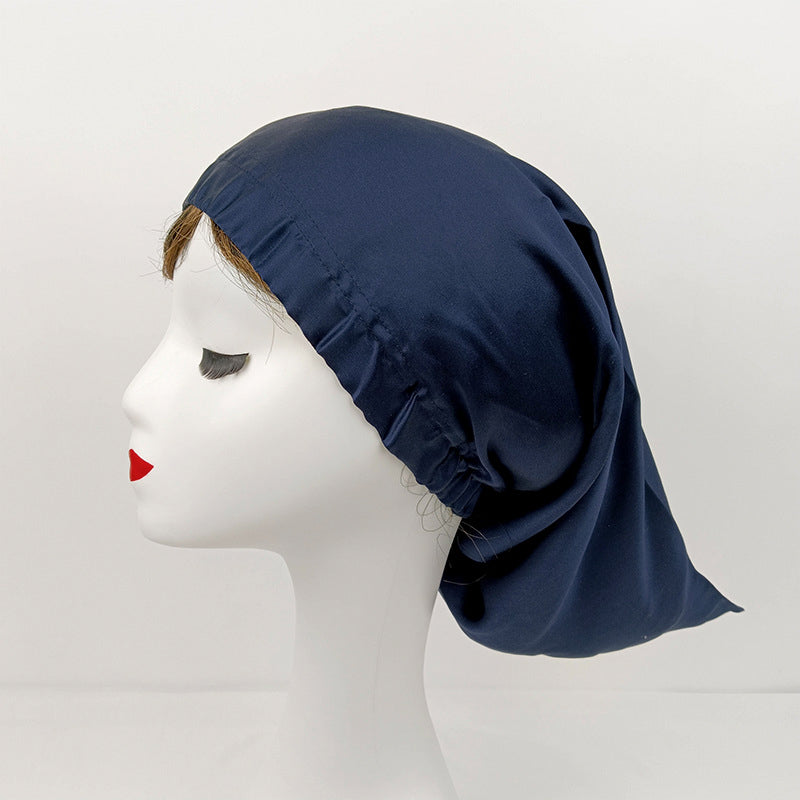 Pointed Long 100%Silk Night Cap Bonnet Sleep Cap