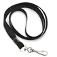 50 Flat Polyester ID Badge Lanyards with 360 Degree Swivel Hooks