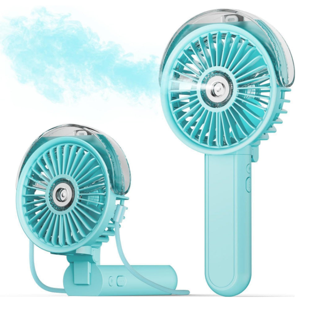 Portable Handheld Misting Fan Rechargeable Personal Folding Fan