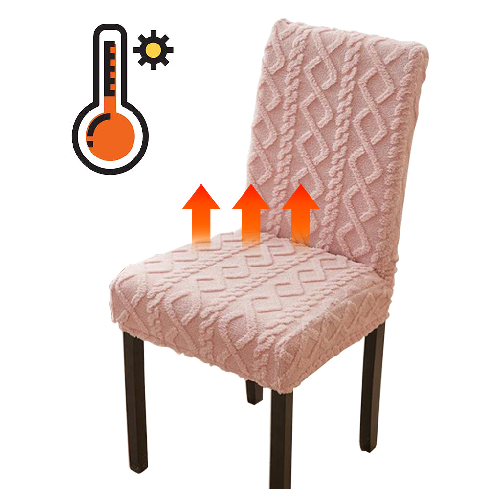 2Pcs Jacquard Chair Cover