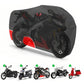 Water-Resistant Bicycle Cover Outdoor with Lock Hole Reflective Strips Dustproof UV-Resistant All-Weather
