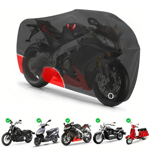 Water-Resistant Bicycle Cover Outdoor with Lock Hole Reflective Strips Dustproof UV-Resistant All-Weather