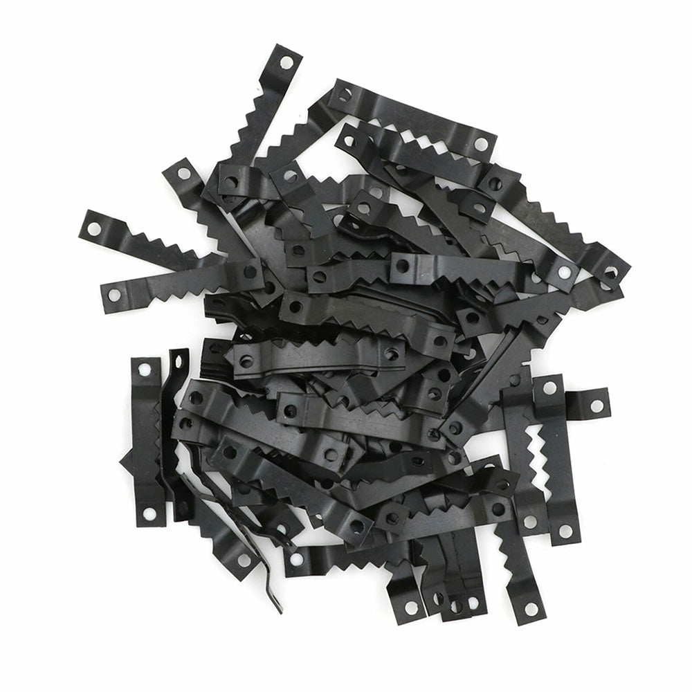 100 Pack Sawtooth Picture Frame Hangers Oil Hanging Wall Hooks and Screws