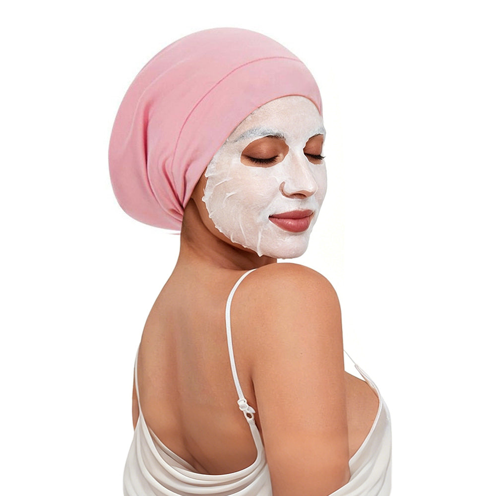 Adjustable Hair Cap Breathable Double Layer Design for Sleeping Women Men