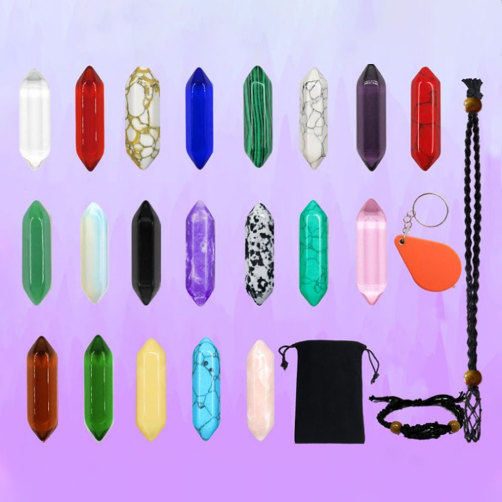 2 Sets 24 DAYS Christmas Advent Countdown Calendar Rhinestone And Healing Stones Blind Box