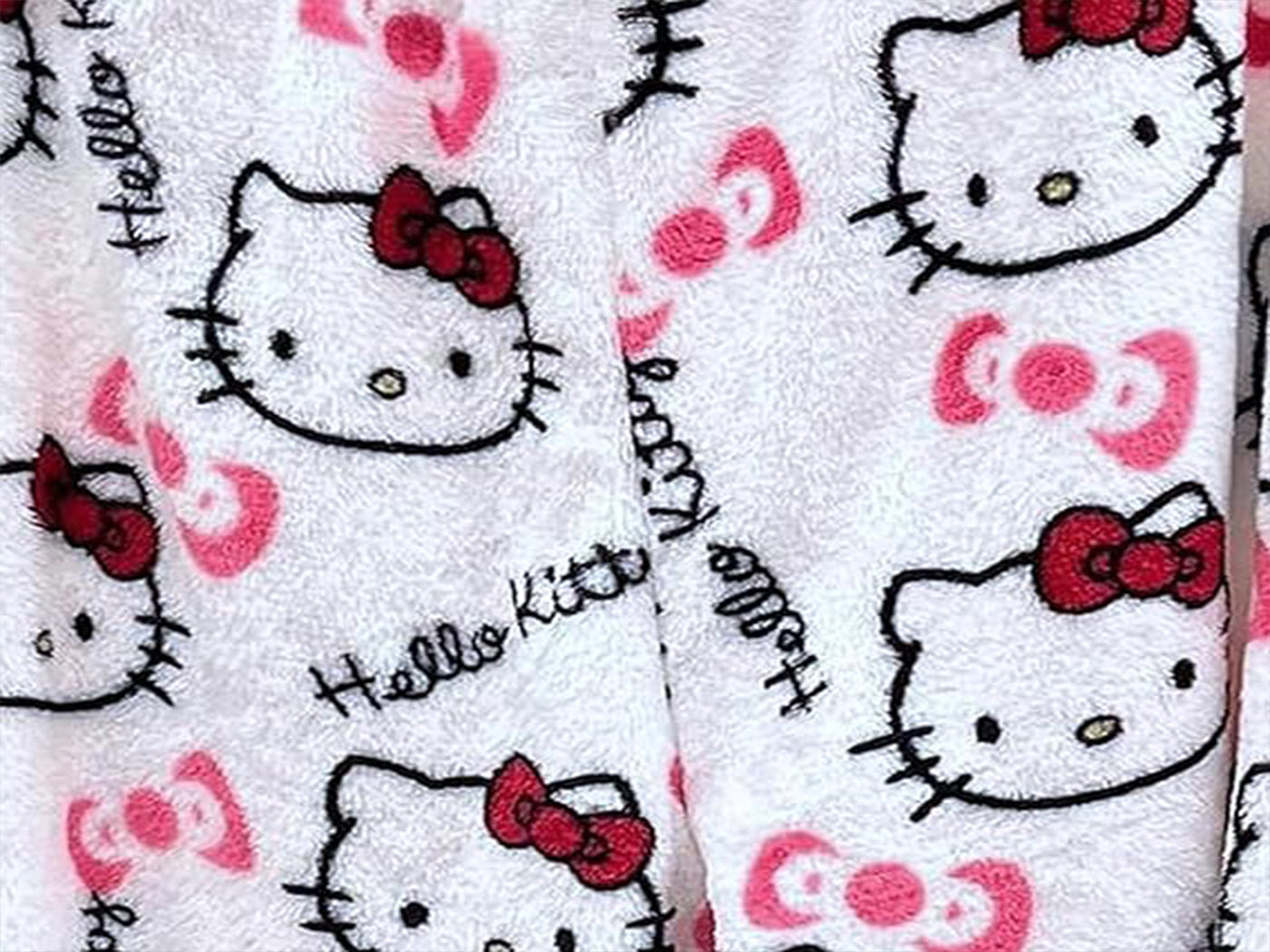 Women's Hello Kitty Inspired Flannel Cartoon Print Pajama Pants