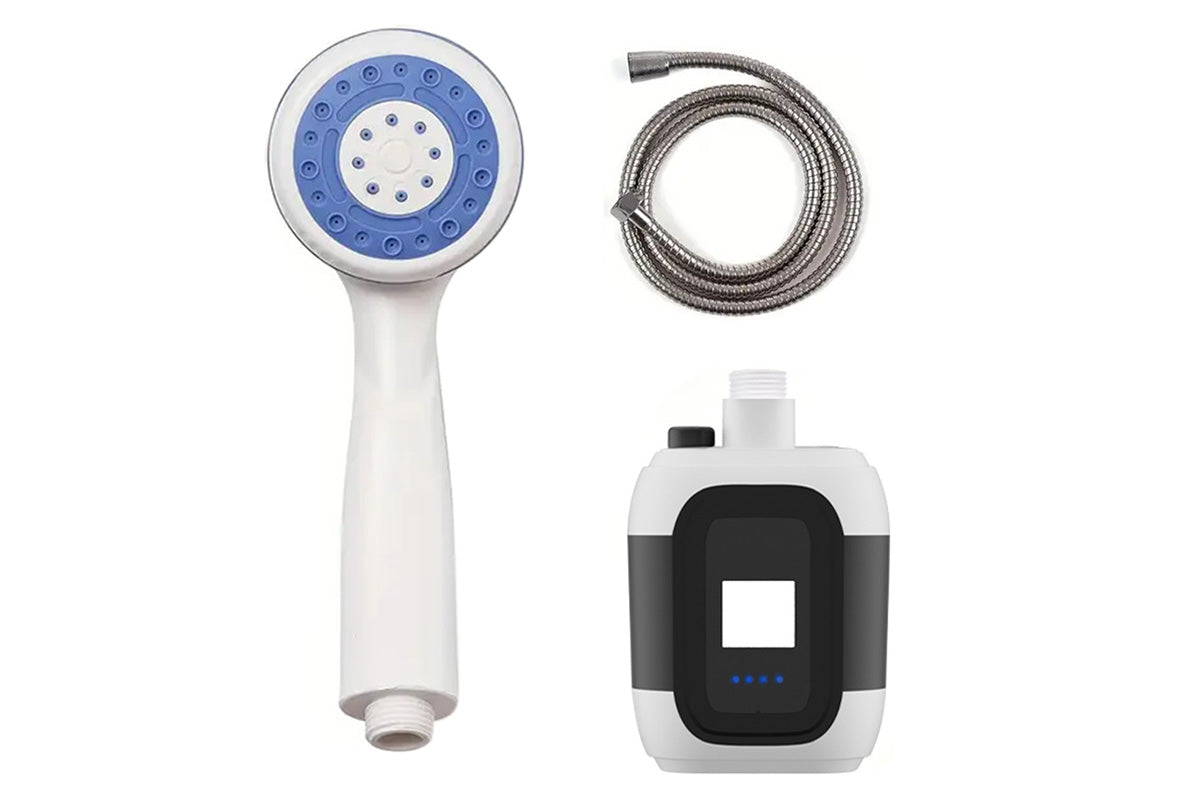 Portable Camping Shower Pump USB Rechargeable Outdoor RV Travel Shower