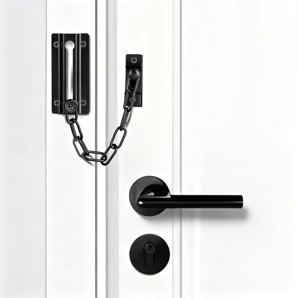 2 Pack Door Security Chain Lock Strong Door Chain Lock with 12 Screws for Wood Door