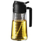 Oil Sprayer Bottle 470ml Glass for Cooking Olive Oil Dispenser Kitchen Gadgets