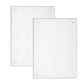 2Pcs Anti-Slip Transparent Acrylic Cutting Board for Kitchen Counter