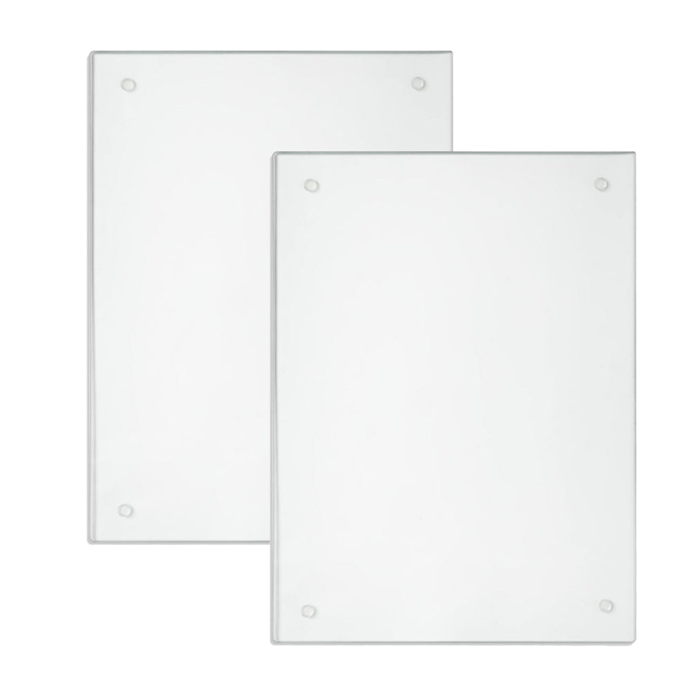 2Pcs Anti-Slip Transparent Acrylic Cutting Board for Kitchen Counter