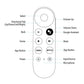 Voice Remote Control for Google Chromecast 4K Snow G9N9N