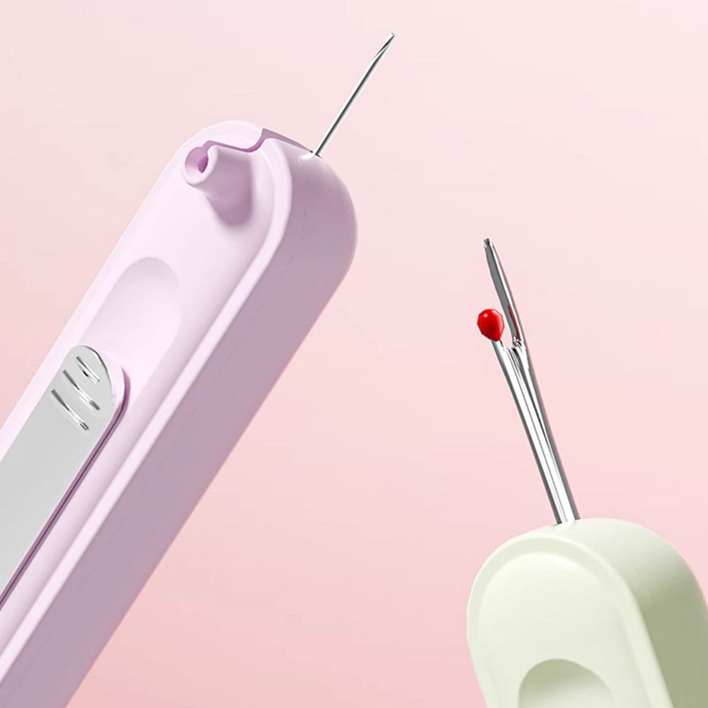 2Pcs 2 in 1 Needle Threader and Seam Ripper for Sewing Crafts Knitting
