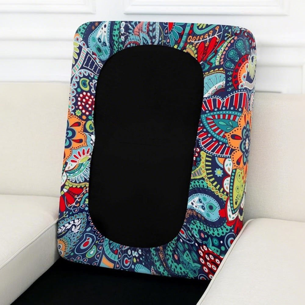 4Pcs Patio Cushion Covers Stretchable Outdoor Seat Cushion Covers for Furniture