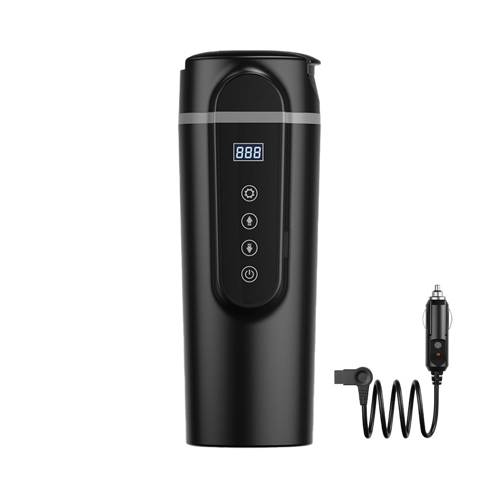 12V/24V Portable Water Boiler Heated Travel Mug Car Electric Kettle