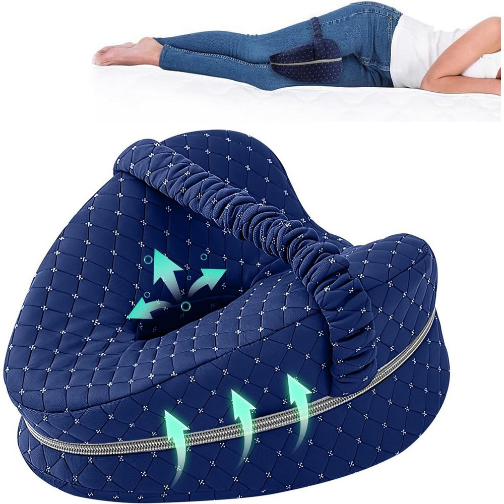 Alignment Pillows for Side Sleepers Memory Foam Knee Pillows for Relieving Leg Hips