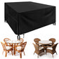 Waterproof Anti-UV Outdoor Furniture Dust Cover with Drawstring and Buckles