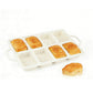Silicone Muffin Pan 8 Cup  with Stainless Steel Frame