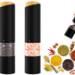 2PCS Electric Pepper Grinder LED Light Adjustable Coarseness