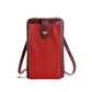 PU Leather Small Crossbody Bag Cell Phone Purse with Belt Buckle
