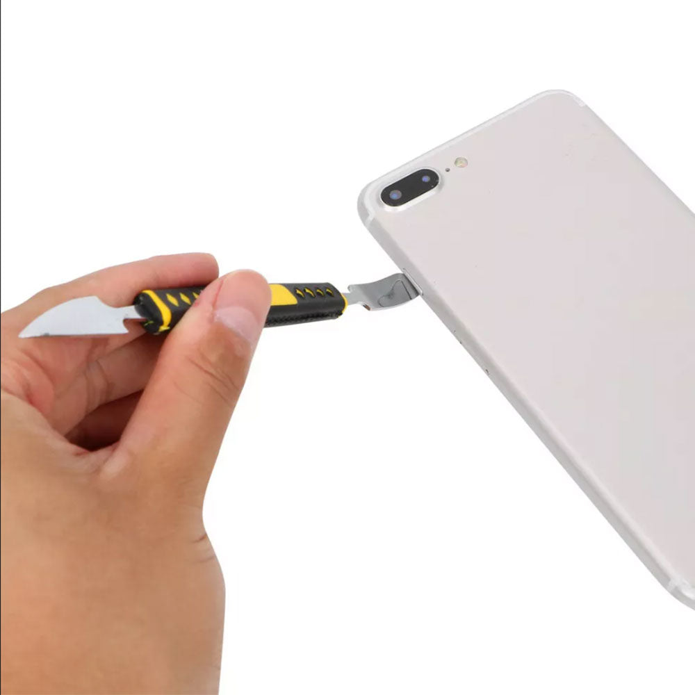 12Pcs Stainless Steel Electronics Repair Tool Kit Boot Stick For Mobile Phone Digital Metal Crowbar