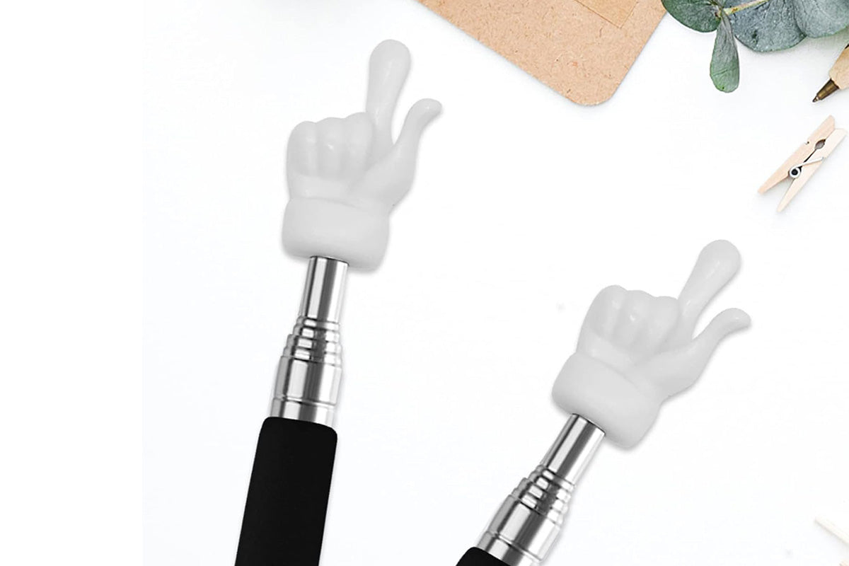 4Pcs Telescopic Teachers Pointer Extendable Hand Pointer Finger Pointer Stick