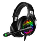 Wired Over-Ear Gaming Headset with LED RGB Lights and Mic