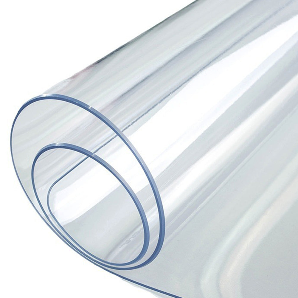 Clear PVC Tablecloth Protector Water-Resistant Oil-Proof Stain-Resistant Wipe Clean