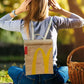McDonald Inspired Creative Funny Canvas Linen Backpack / Shoulder Bag