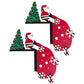 2Pcs Christmas Door Topper Holiday Home Decor Door Frame Metal Santa Claus Adornment