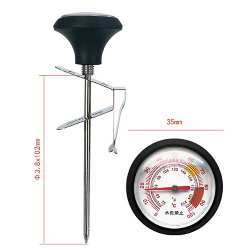 Thermometer with Instant Read Dial Thermometer Stainless Steel Stem Cooking Thermometer for Coffee Tea Water