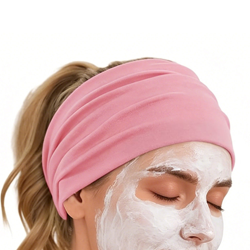 6 Pack Wide Headbands for Women Non-Slip Elastic Boho Style for Sports Yoga Daily Wear