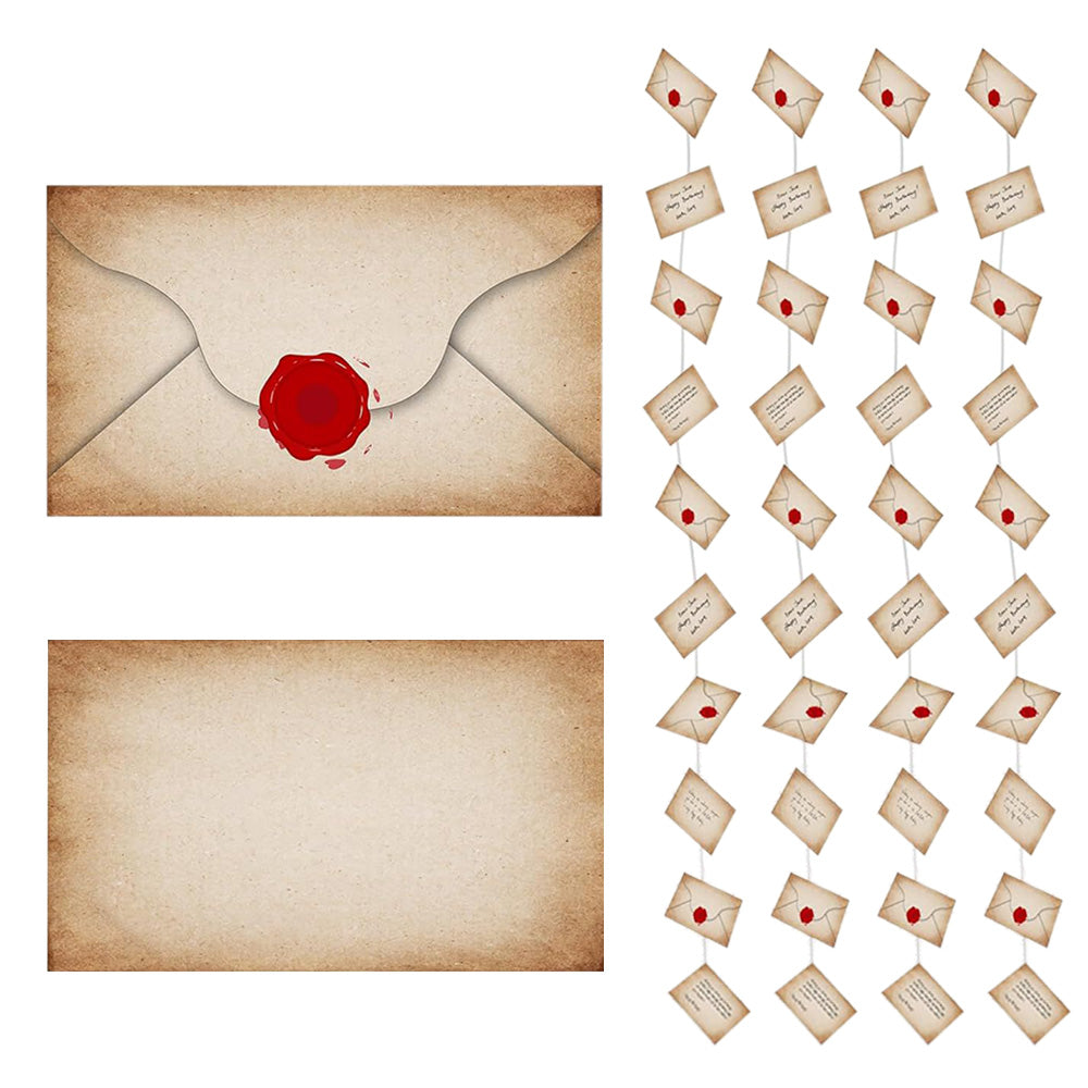 4 Pack Halloween Envelope Hanging Garland for Enchanted Wizard Party Decor