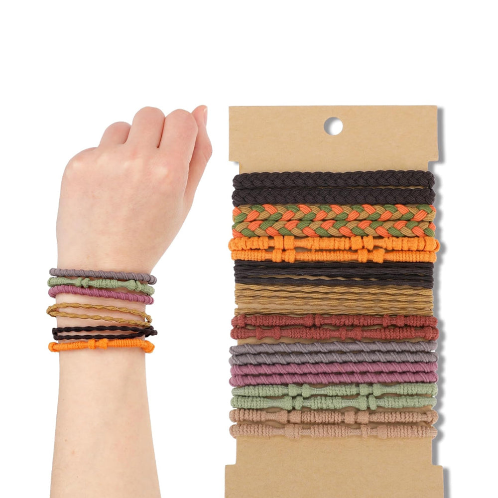 2Pcs 20Pcs Boho Elastic Hair Bands for Women