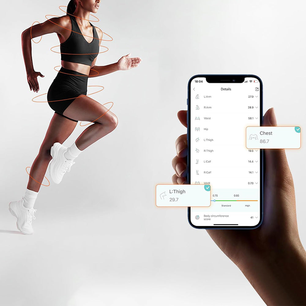 Body Measuring Smart Tape Bluetooth Connection App for Weight Loss