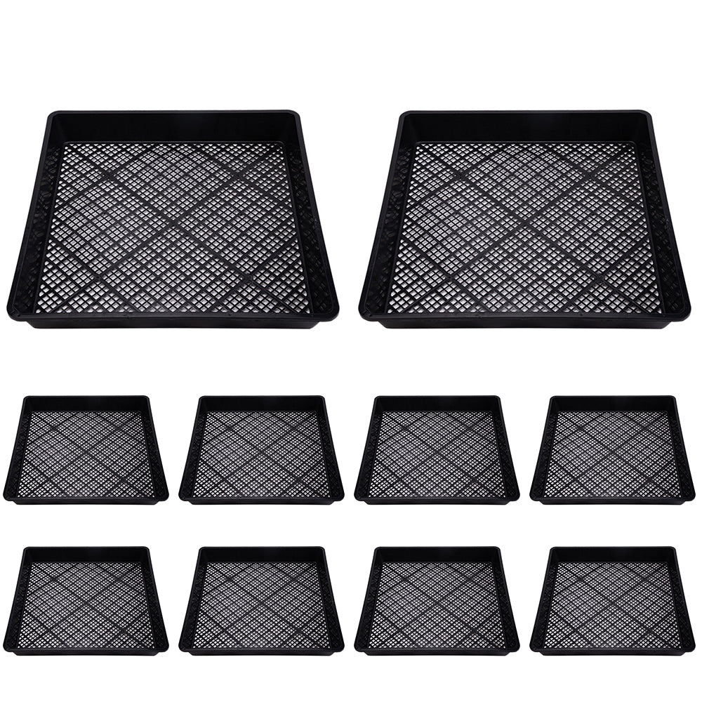 10 Pack Seedling Tray Fine Holes Plant Propagation Seedling Hydroponic Square