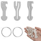 6Pcs Shopping Trolley Key Adaptable Versatile Keychain as Bottle Opener